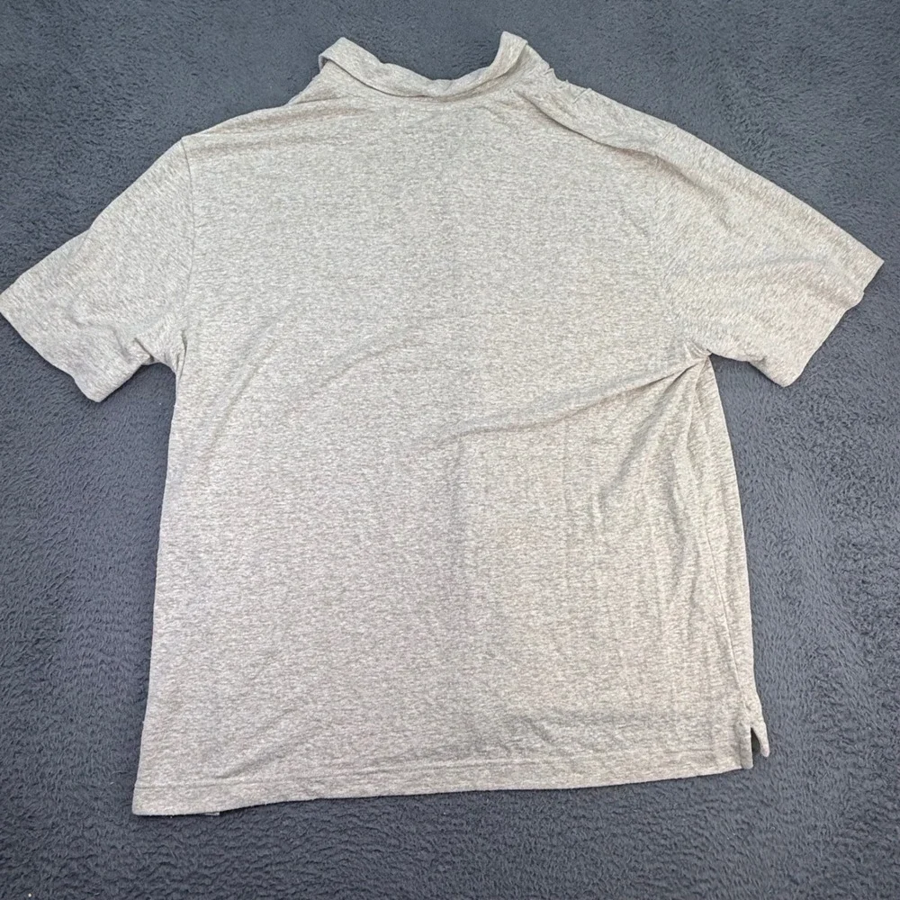 Banana Republic Shirt Mens XXL Tall Beige Linen Blend Pintuck Camp Collar New